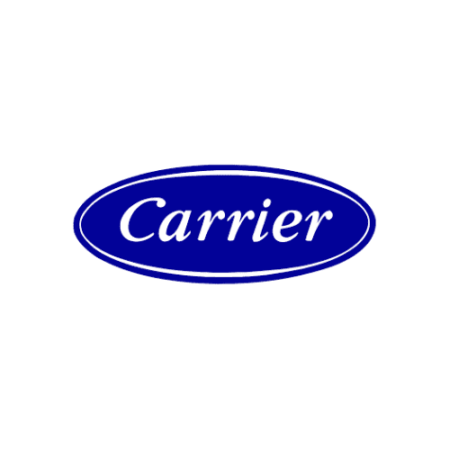 Carrier brand symbol in blue