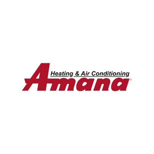 Red Amana HVAC logo on white background