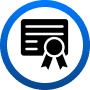 Blue circle on black background
