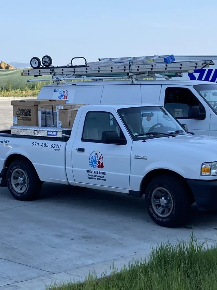 Work vehicle loaded with supplies